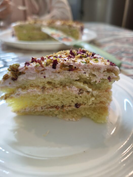 Rose Pistachio Cake